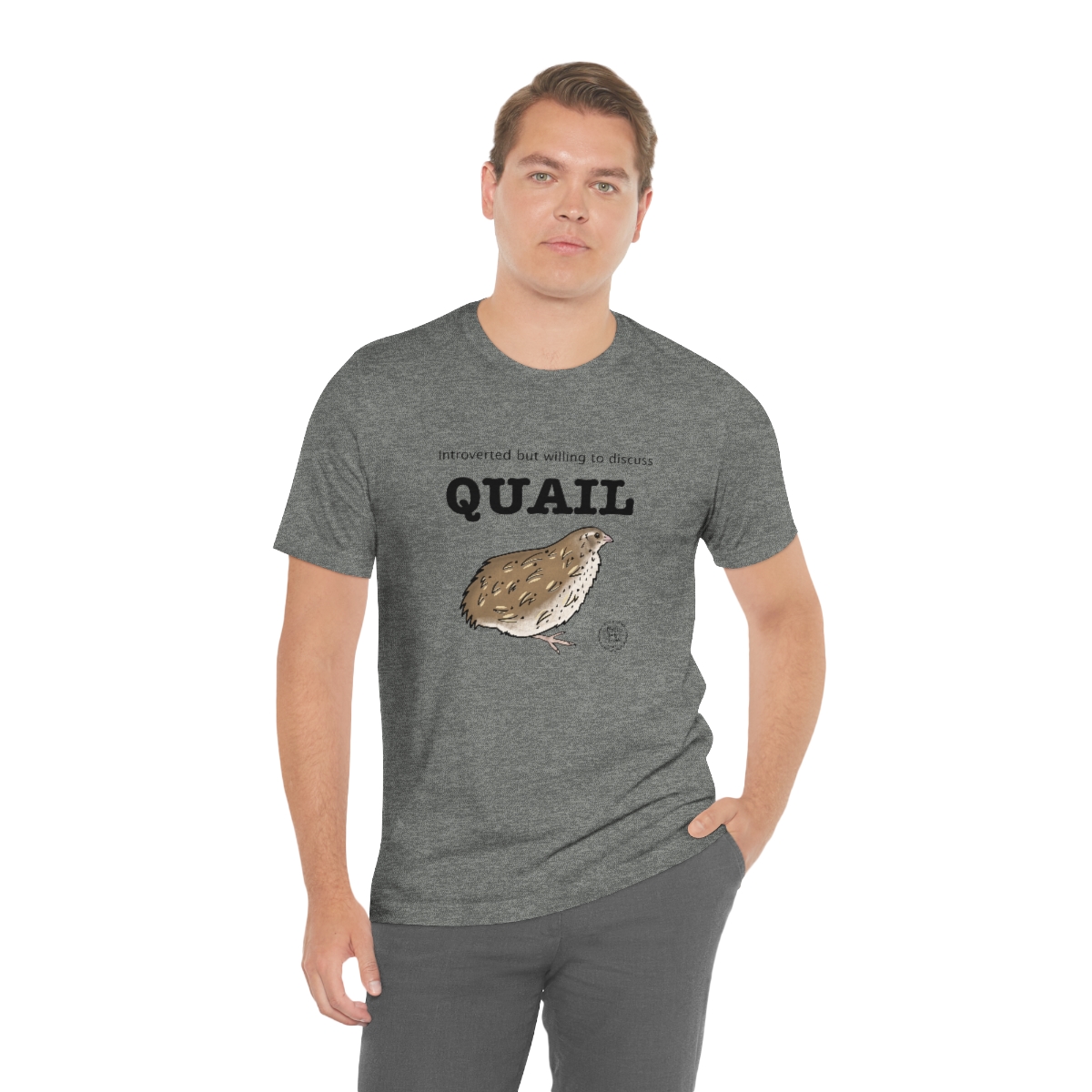 Introverted but willing to discuss QUAIL tee - Image 6