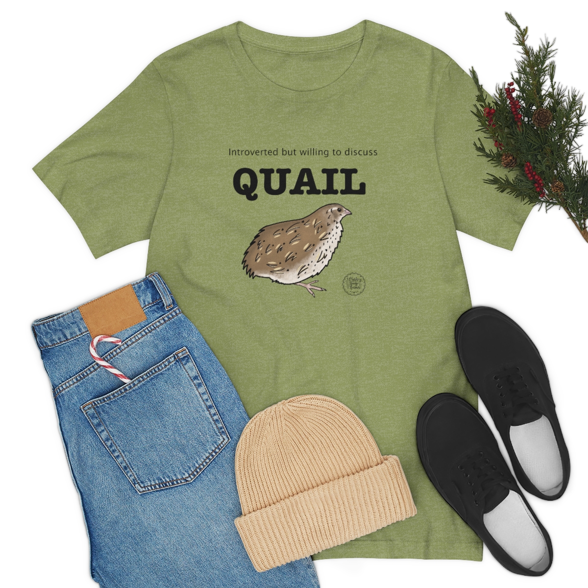Introverted but willing to discuss QUAIL tee - Image 8