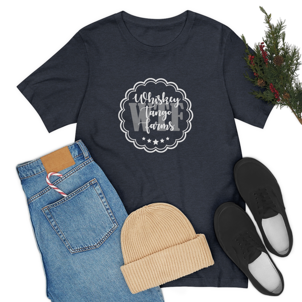White WTF Logo Tee - Image 8