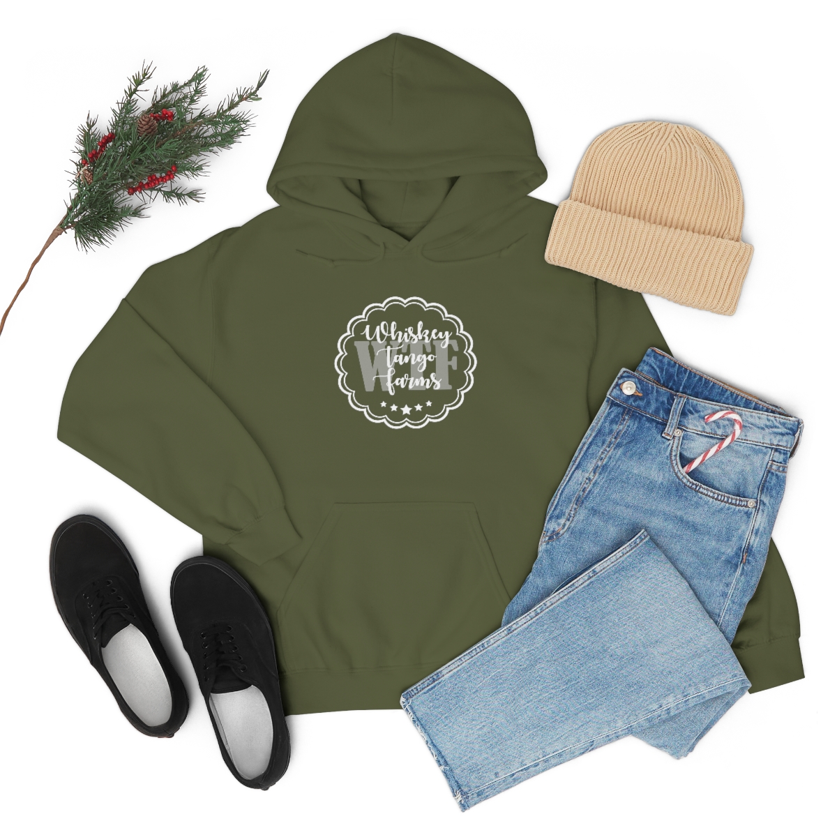 WTF Hoodie - White Logo - Image 4